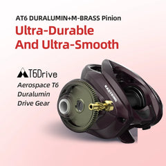 KastKing Valiant Eagle II Pro Bait Finesse System Baitcasting Reel - 6kg Max Drag, 8.4:1 High-Speed Fishing Reel for Bass & Pike