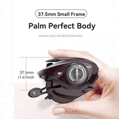 KastKing Valiant Eagle II Pro Bait Finesse System Baitcasting Reel - 6kg Max Drag, 8.4:1 High-Speed Fishing Reel for Bass & Pike