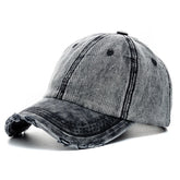 New Unisex Washed Cotton Cap - High Quality Denim Plain Baseball Cap for Men and Women - Adjustable Casual Outdoor Streetwear Fashion Hat