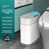 Smart Sensor Trash Can for Home Use - Bedroom, Bathroom, Anti-Odor Lid, Suitable for Living Room
