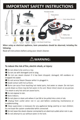 2500W High and Temperature Handheld Steam Cleaner - Multi-Purpose Steam Cleaning Machine for Air Conditioners, Kitchen Hoods, Cars, Floors, and More