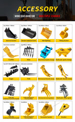 EPA Kubota 2.6–3 Ton Mini Bagger Excavator – Customizable Digger with Powerful Performance & Satisfactory Service