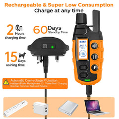 3300FT Electric Dog Training Collar with Remote | Waterproof Shock, Vibration & Tone for 5-120lb Pets