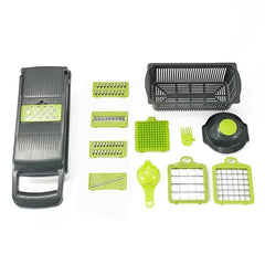 14/16-in-1 Multifunctional Vegetable Chopper, Slicer, Dicer, and Food Grater - Kitchen Tool