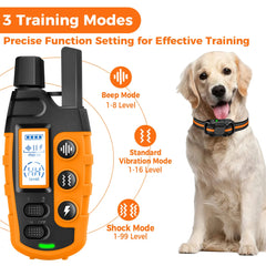 3300FT Electric Dog Training Collar with Remote | Waterproof Shock, Vibration & Tone for 5-120lb Pets