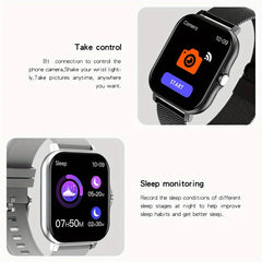 2024 Smart Watch for Men & Women | Full Touch Screen Sport Fitness Tracker with BT Call Function (Gift for Xiaomi)