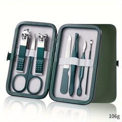 Professional Stainless Steel Manicure & Pedicure Nail Care Kit (7-18 Pc) with Travel Case
