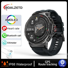 New 1.85" Ultra HD Smart Watch - GPS Track, Bluetooth Call, 710mAh Large Battery, Sports & Fitness Tracker