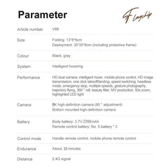 Original V88 Drone 8K 5G GPS Professional HD Aerial Photography Quadcopter