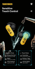 TRANSFORMERS TF-T11 Bumblebee Earphones Bluetooth Wireless Long Endurance Noise Reduction Headphones Music Sport Gaming Earbuds