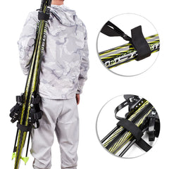 Shoulder Handle Fixed Strap Ski Equipment Skiing Pole Backpack Carrier Portable for Outdoor Exercise Sport Decoration