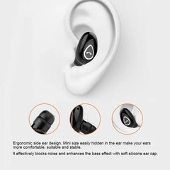 Mini Invisible Earphones Bluetooth 5.0 Wireless Headphones - Sports & HiFi Music Earbuds with Mic