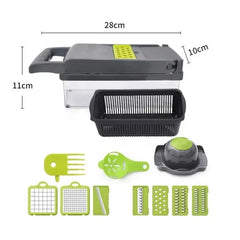 14/16-in-1 Multifunctional Vegetable Chopper, Slicer, Dicer, and Food Grater - Kitchen Tool