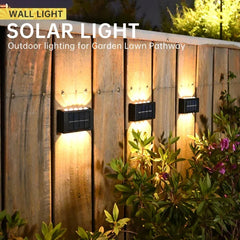 LeiiGeeGo Solar Wall Lamp: Outdoor Waterproof IP65 Light with Up/Down Illumination for Garden & Yard