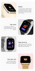 2024 Smart Watch for Men & Women | Full Touch Screen Sport Fitness Tracker with BT Call Function (Gift for Xiaomi)