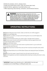 2500W High and Temperature Handheld Steam Cleaner - Multi-Purpose Steam Cleaning Machine for Air Conditioners, Kitchen Hoods, Cars, Floors, and More