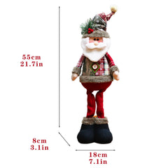 New Big Santa Claus Snowman Elk Doll Children Xmas Gift Christmas Tree Decorations Home Wedding Party Supplies Plush Ornaments
