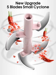 Home Kitchen Manual Ginger Grinder - Multifunctional Food, Vegetable Cutter & Meat Grinder with 500ml/900ml Capacity