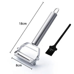 Stainless Steel Multifunction Peeler and Julienne Grater - Kitchen Tool