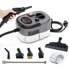 2500W High and Temperature Handheld Steam Cleaner - Multi-Purpose Steam Cleaning Machine for Air Conditioners, Kitchen Hoods, Cars, Floors, and More