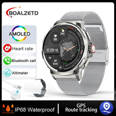 New 1.85" Ultra HD Smart Watch - GPS Track, Bluetooth Call, 710mAh Large Battery, Sports & Fitness Tracker