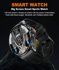 New 1.85" Ultra HD Smart Watch - GPS Track, Bluetooth Call, 710mAh Large Battery, Sports & Fitness Tracker