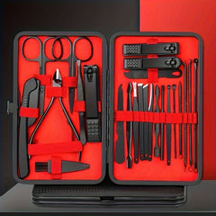 Professional Manicure & Pedicure Kit (7-24 Pcs) | Ultra-Sharp Fingernail & Toenail Clippers Set for Men & Women