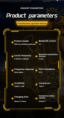 Choice Transformers TF-T01 Wireless Bluetooth 5.3 Earphones