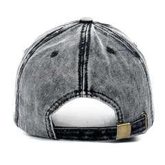 New Unisex Washed Cotton Cap - High Quality Denim Plain Baseball Cap for Men and Women - Adjustable Casual Outdoor Streetwear Fashion Hat