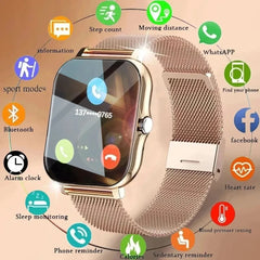 2024 Smart Watch for Men & Women | Full Touch Screen Sport Fitness Tracker with BT Call Function (Gift for Xiaomi)