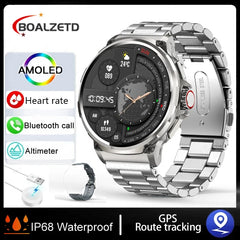New 1.85" Ultra HD Smart Watch - GPS Track, Bluetooth Call, 710mAh Large Battery, Sports & Fitness Tracker