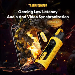 TRANSFORMERS TF-T11 Bumblebee Earphones Bluetooth Wireless Long Endurance Noise Reduction Headphones Music Sport Gaming Earbuds