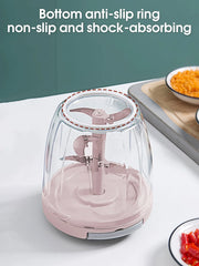 Home Kitchen Manual Ginger Grinder - Multifunctional Food, Vegetable Cutter & Meat Grinder with 500ml/900ml Capacity