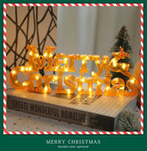 1pc Christmas Decoration Xmas Merry Christmas LED Letter Tag Light String Fairy Garland for Home Decoration Christmas Deco
