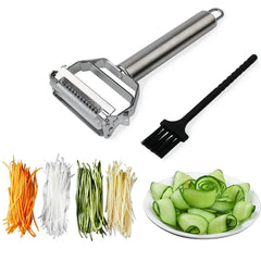 Stainless Steel Multifunction Peeler and Julienne Grater - Kitchen Tool