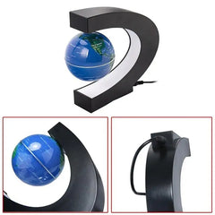 Magnetic Floating Levitation Globe with LED World Map - Electronic Anti-Gravity Lamp