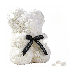 Luxury 2024 Eternal Rose Teddy Bear | Artificial Flower Keepsake Gift for Mom, Valentine's Day & Anniversary