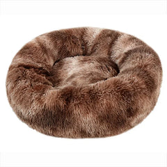 40–90cm Round Plush Pet Bed – Super Soft, Warm Dog & Cat Bed for Winter Comfort