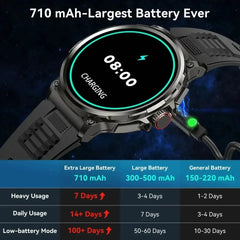 New 1.85" Ultra HD Smart Watch - GPS Track, Bluetooth Call, 710mAh Large Battery, Sports & Fitness Tracker