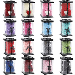 25cm Artificial Rose Flower Teddy Bear with Gift Box - Romantic Keepsake Gift for Valentine's Day, Girlfriend, & Mom