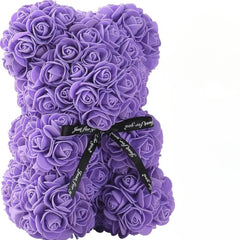 Luxury 2024 Eternal Rose Teddy Bear | Artificial Flower Keepsake Gift for Mom, Valentine's Day & Anniversary