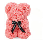 Luxury 2024 Eternal Rose Teddy Bear | Artificial Flower Keepsake Gift for Mom, Valentine's Day & Anniversary