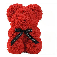 Luxury 2024 Eternal Rose Teddy Bear | Artificial Flower Keepsake Gift for Mom, Valentine's Day & Anniversary