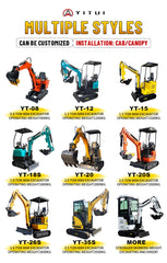 EPA Kubota 2.6–3 Ton Mini Bagger Excavator – Customizable Digger with Powerful Performance & Satisfactory Service