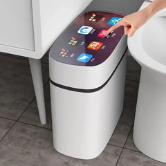 Smart Sensor Trash Can for Home Use - Bedroom, Bathroom, Anti-Odor Lid, Suitable for Living Room
