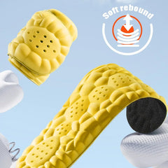 4D Cloud Technology Sports Insoles – Soft, Breathable, Shock-Absorbing Orthopedic Cushion for Running Shoes