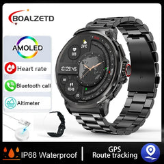 New 1.85" Ultra HD Smart Watch - GPS Track, Bluetooth Call, 710mAh Large Battery, Sports & Fitness Tracker