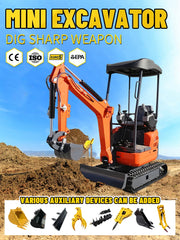 EPA Kubota 2.6–3 Ton Mini Bagger Excavator – Customizable Digger with Powerful Performance & Satisfactory Service