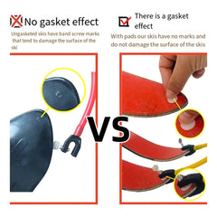 Ski Tip Connector Ski Wedge Aid Connector - Outdoor Training Exercise Sport Snowboarding Accessory for Beginners, Children, Adults