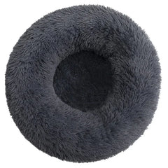 40–90cm Round Plush Pet Bed – Super Soft, Warm Dog & Cat Bed for Winter Comfort